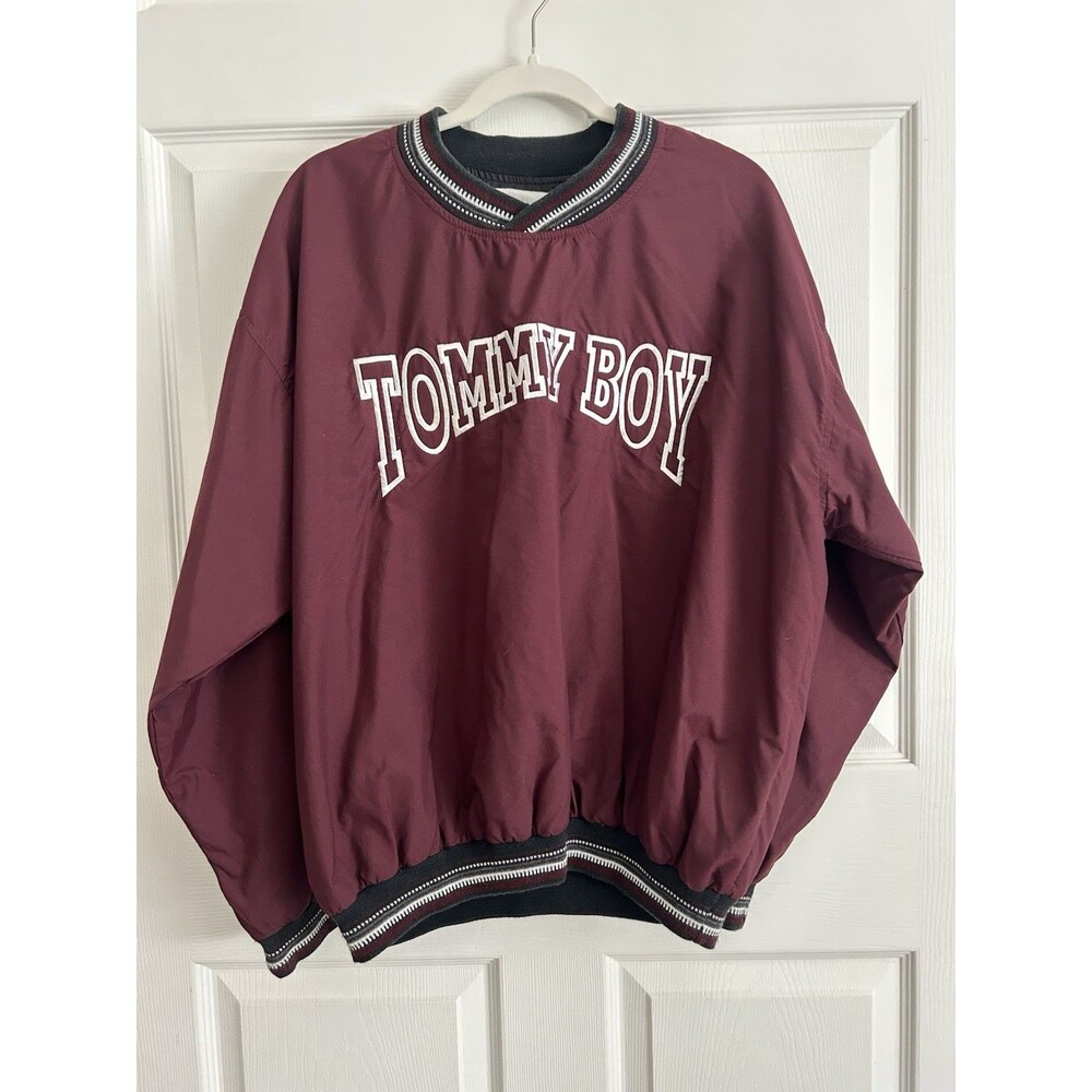 Vintage TOMMIY BOY RECORDS Pullover Windbreaker - Size Medium - Rare